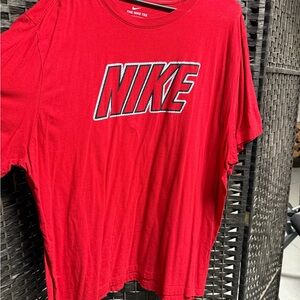 Nike Red Tee with Logo